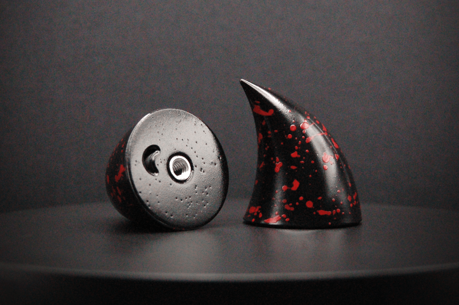 Slasher Black Imp Horns - Gloss - Haus of Brimstone - 