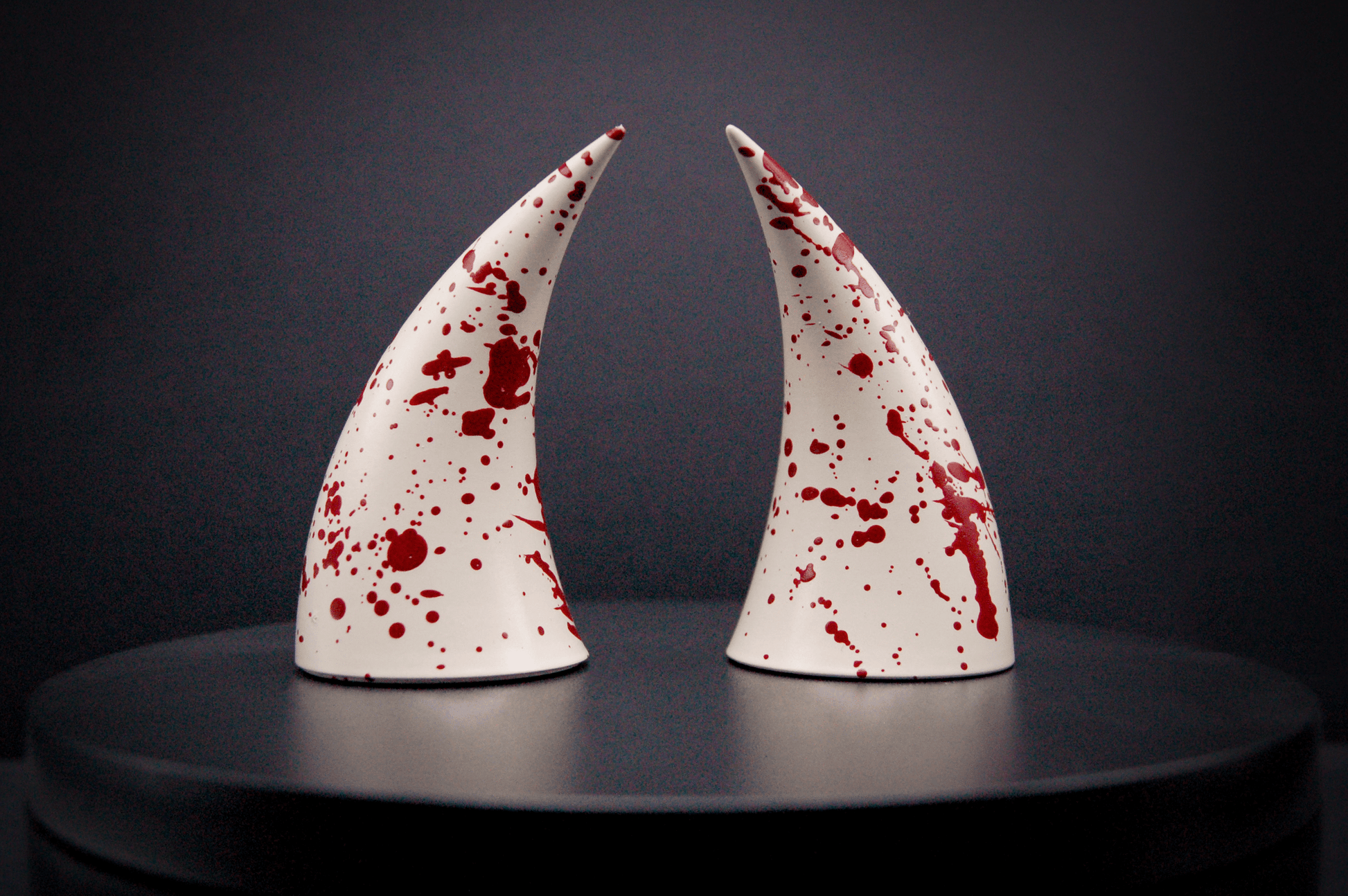 Slasher White Incubus Horns - Gloss - Haus of Brimstone - 