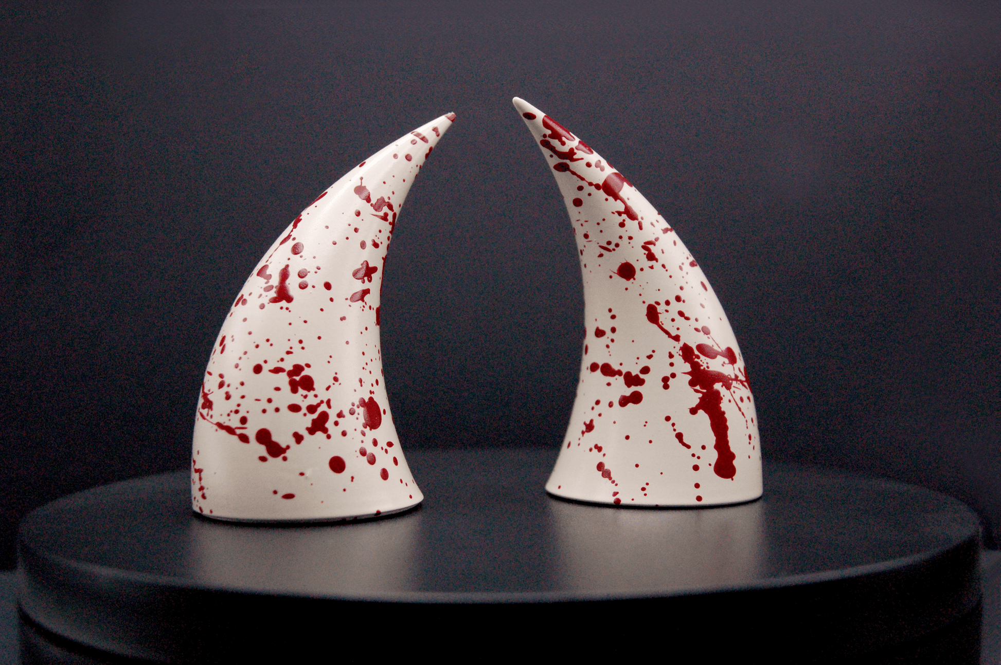 Slasher White Incubus Horns - Gloss - Haus of Brimstone - 