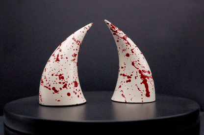 Slasher White Incubus Horns - Gloss - Haus of Brimstone - 