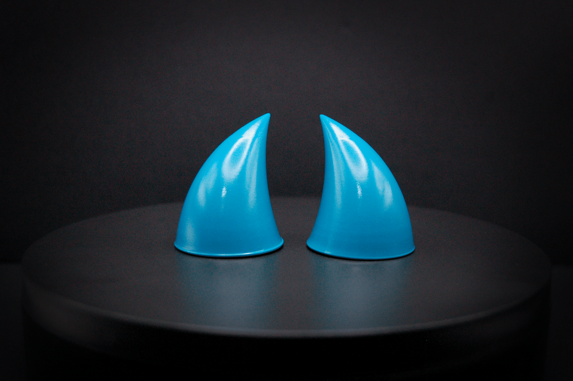 Circe Blue Imp Horns - Gloss - Haus of Brimstone - 