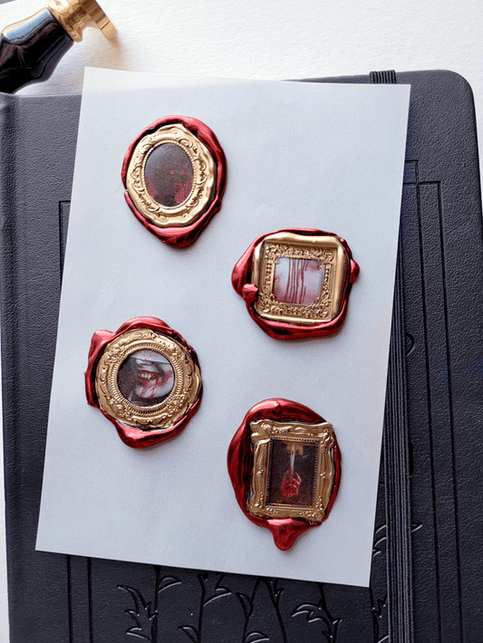 Vampiric Handmade Sticker Gallery Sheet - Pack of 4 - Haus of Brimstone - 