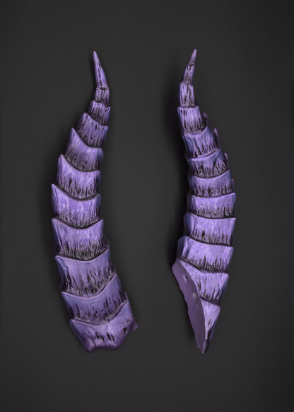 Wraith Violet Tiefling Horns - Iridescent - Haus of Brimstone - 