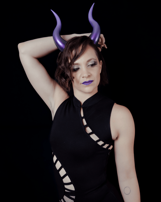 Wraith Violet Succubus Horns - Iridescent - Haus of Brimstone - 